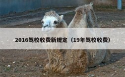 2016驾校收费新规定（19年驾校收费）